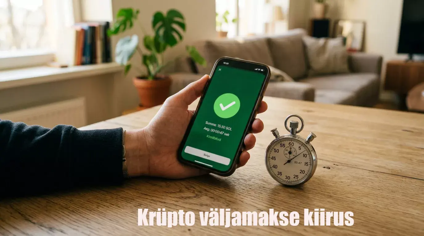 Krüptovaluuta väljamakse kiirus spordiennustuste portaalides — võrdlus ja ooteajad 2026
