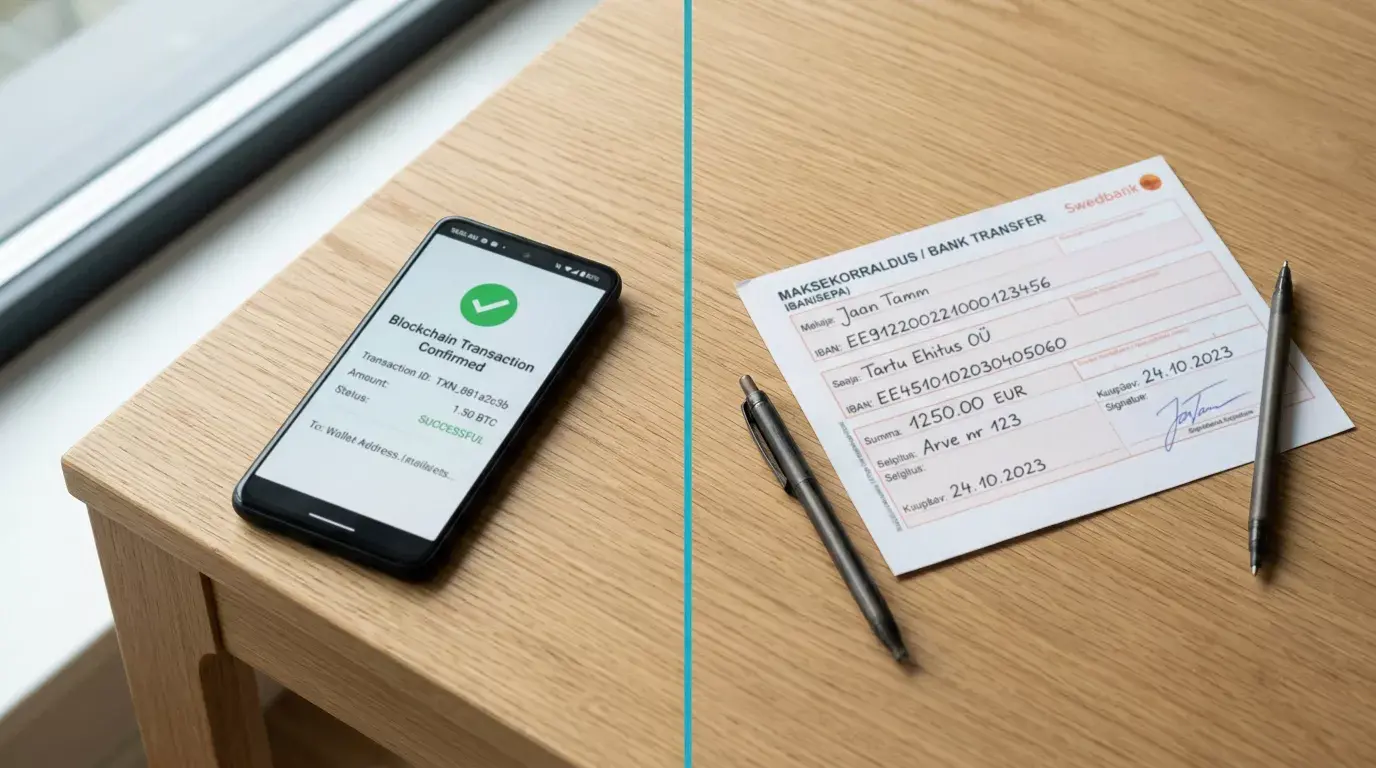 Krüptovaluuta ja fiat-makseviiside võrdlus spordiennustustes